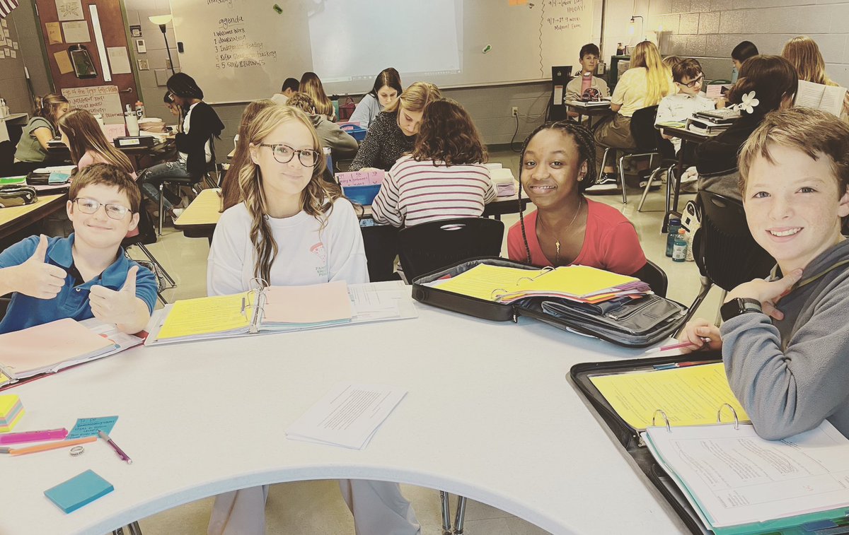Thanks to <a href="/DrFloate/">Jerry Wayne Floate</a> we get to have small group at our new horseshoe table instead of in the hallway floor 😆