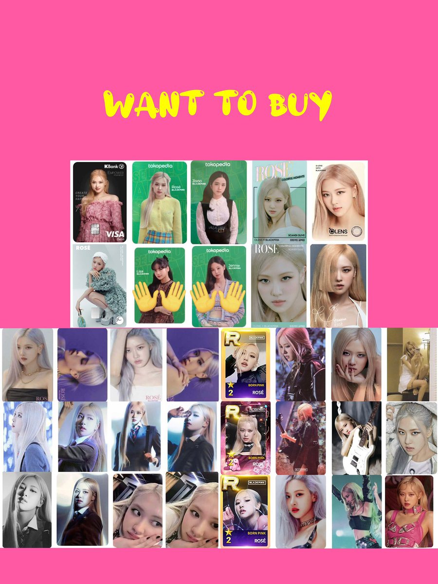 Molly_A3's tweet photo. Update wish list
Wtb wts blackpink pc lfs
Support currency:🇰🇷Korean won,🇵🇭ph，🇹🇭Baht ฿，🇮🇩ina
Buy✅sell❌
Please dm me if you WTS in good price
＃blackpinkpc ＃blackpink ＃rosé ＃ตลาดนัดblackpink ＃ตลาดนัดบพ ＃블랙핑크포카 https://t.co/kB4EkGXI1M