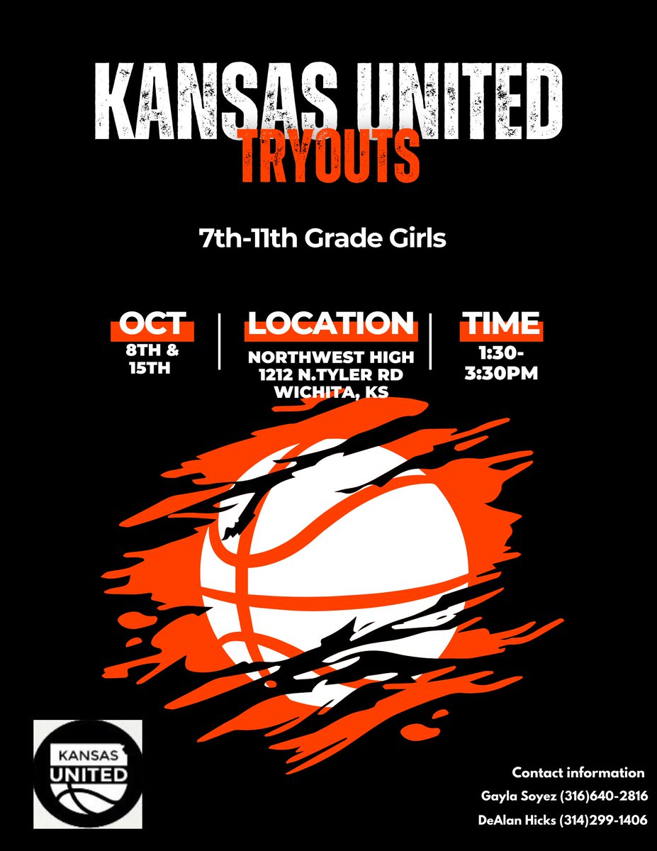 kansas_united's tweet photo. Middle School and High School tryouts! #KansasUnited https://t.co/kXf9Gc5VVz