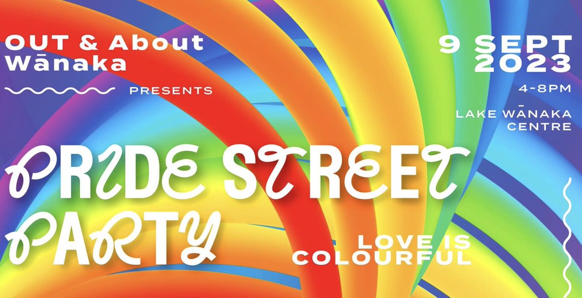 We’re Super Proud to be supporting Wānaka’s 1st #PrideStreetParty & their organisers Out & About Wānaka. September 9th from 4pm at the Lake Wānaka Centre. So beautiful is our world is with all the diversity we are. 🌈 💜