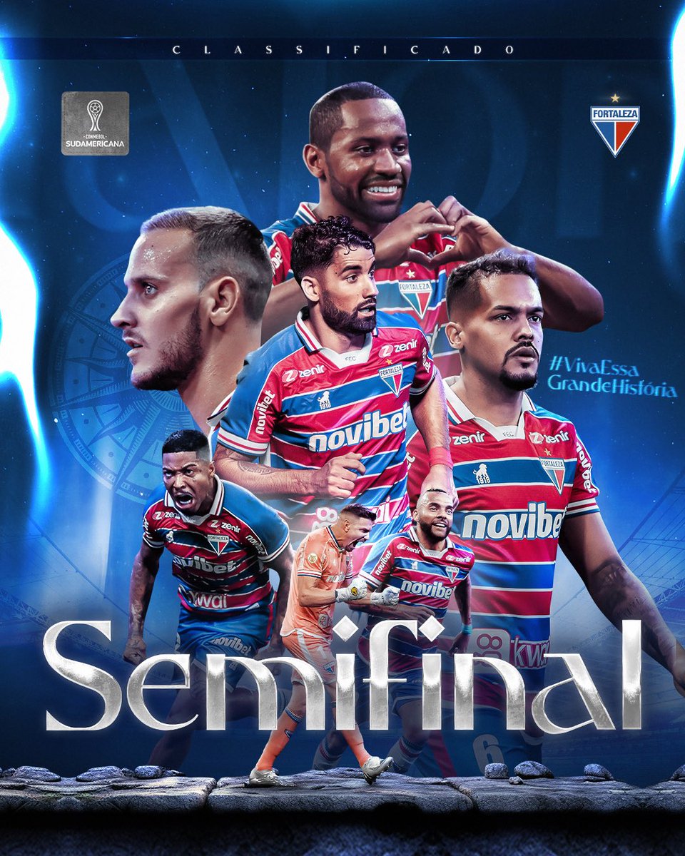 COMPARTILHE COM ORGULHO! ❤️💙🤍

O FORTALEZA ESPORTE CLUBE É O PRIMEIRO CLUBE NORDESTINO A SE CLASSIFICAR PARA A SEMIFINAL DA CONMEBOL SUDAMERICANA! VAMOOOOOS!

🖌️ Rian Mesquita/FEC

#FortalezaEC #Sudamericana