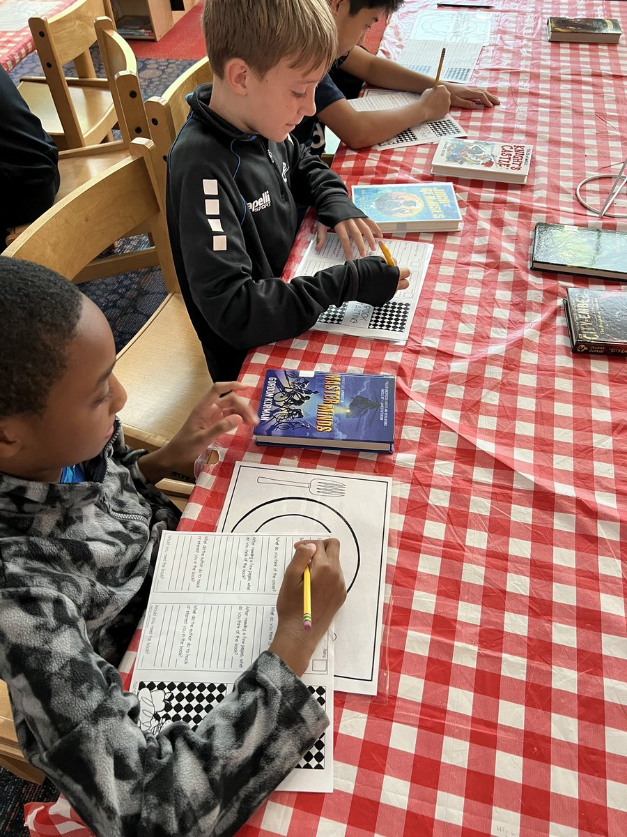 sydcohn's tweet photo. Weโre getting down to the business of reading ๐ with a book tasting of genres! #ilove5thgrade #uppergrades #readingteacher @DunwoodyStem @DCSDSTEM https://t.co/I6Xf3gRdRY