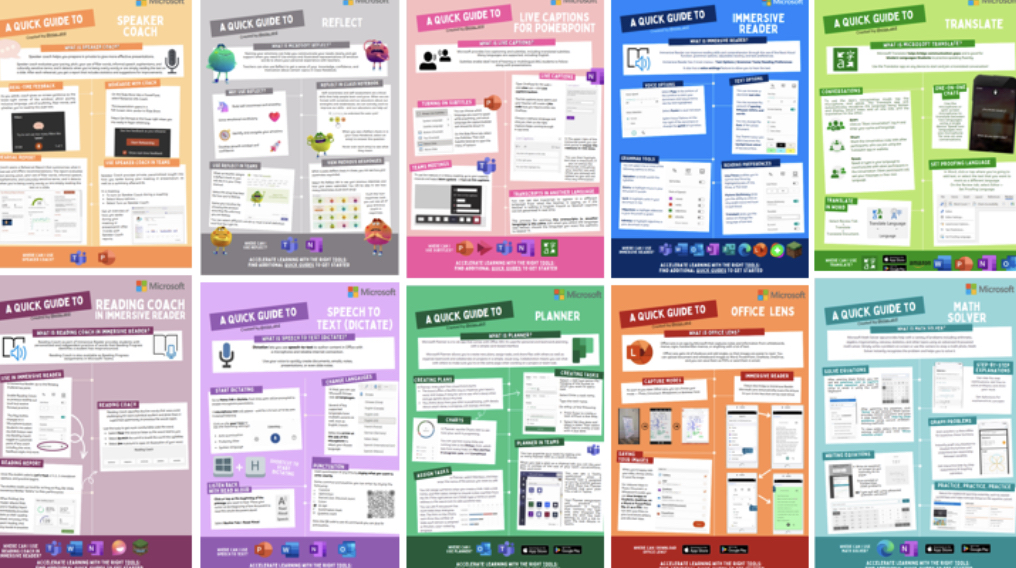 AlphaBalzer's tweet image. 💁‍♀️ @miss_aird has authored a series of quick guides for Microsoft Education products.

🔵 Immersive Reader
🟣 Reading Coach
🟡 Speaker Coach
🟤 Reflect
🔴 Live Captions
🟢 Translator
🔵 Math Solver
🟣 Speech to Text
🟠 Lens
🟢 Planner

Here 👉 buff.ly/3Ck4jyO