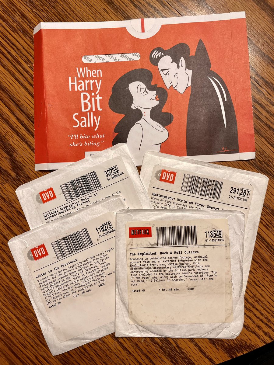 mimjargle's tweet image. Gonna miss getting these every day 😭 📀 @dvdnetflix #GetThroughMyQueue