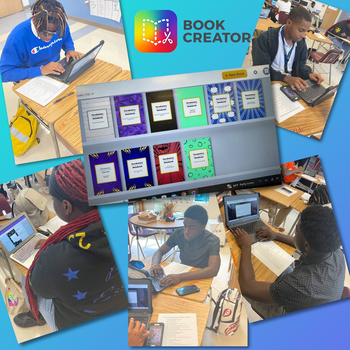 APSITTonya's tweet image. ✨🔦SPOTLIGHT🔦✨
Co-teaching today with 
Dr. D. Williams 👩🏽‍🏫💻 @APSBESTACADEMY students create digital notebooks with @BookCreatorApp for SAT Prep. 
#edtech #edapps #bookcreator
@APSInstructTech @apsitnatasha @ahrosser @APSITKrynica