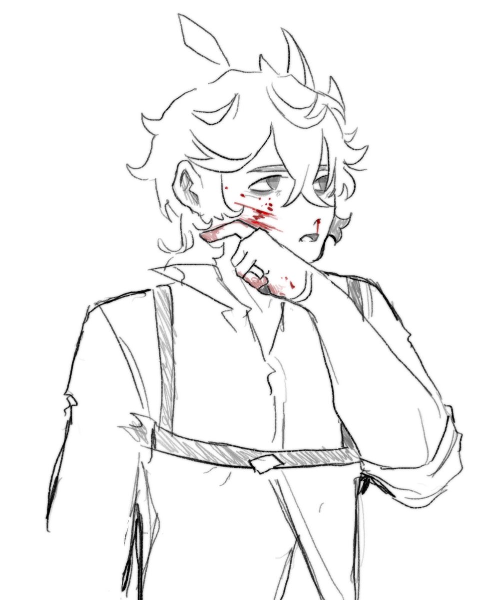 _cat_pants_'s tweet photo. TW blood // Chiluc doodles https://t.co/x0RGFKpdcS
