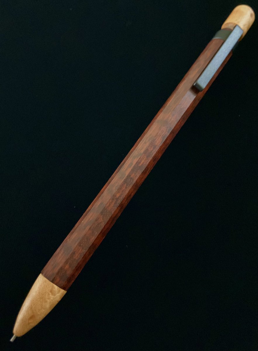 4631 woodturning BASE購入品 HOBOKI 九角形軸シャープペンシル