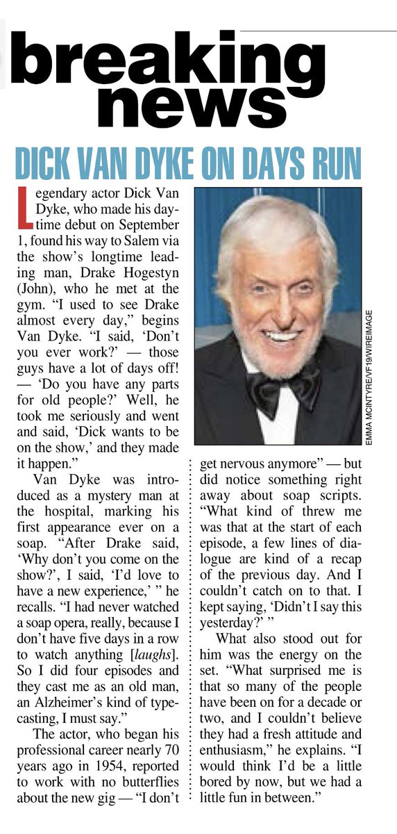 adt219's tweet photo. Dick Van Dyke on #Days #DickVanDays #DVDays https://t.co/UacCFPbTgb