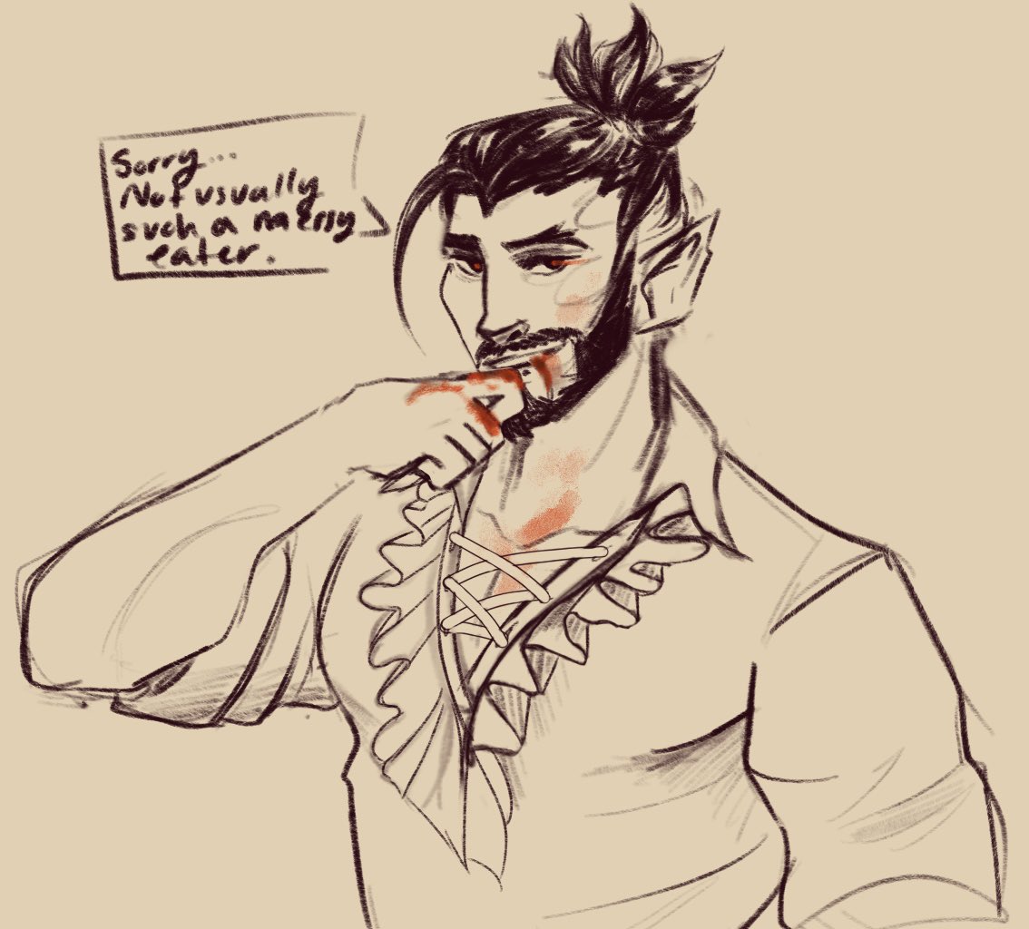CalDraws_'s tweet photo. Today’s warmup was a lil Hanzo x Asterion action 🤤 
#Overwatch2 #overwatch #hanzo #hanzoshimada #baldurgate3 #BaldursGate3 #baldursgate3fanart #astarion #OverwatchFanart #vampire https://t.co/1nP8cyZzVn