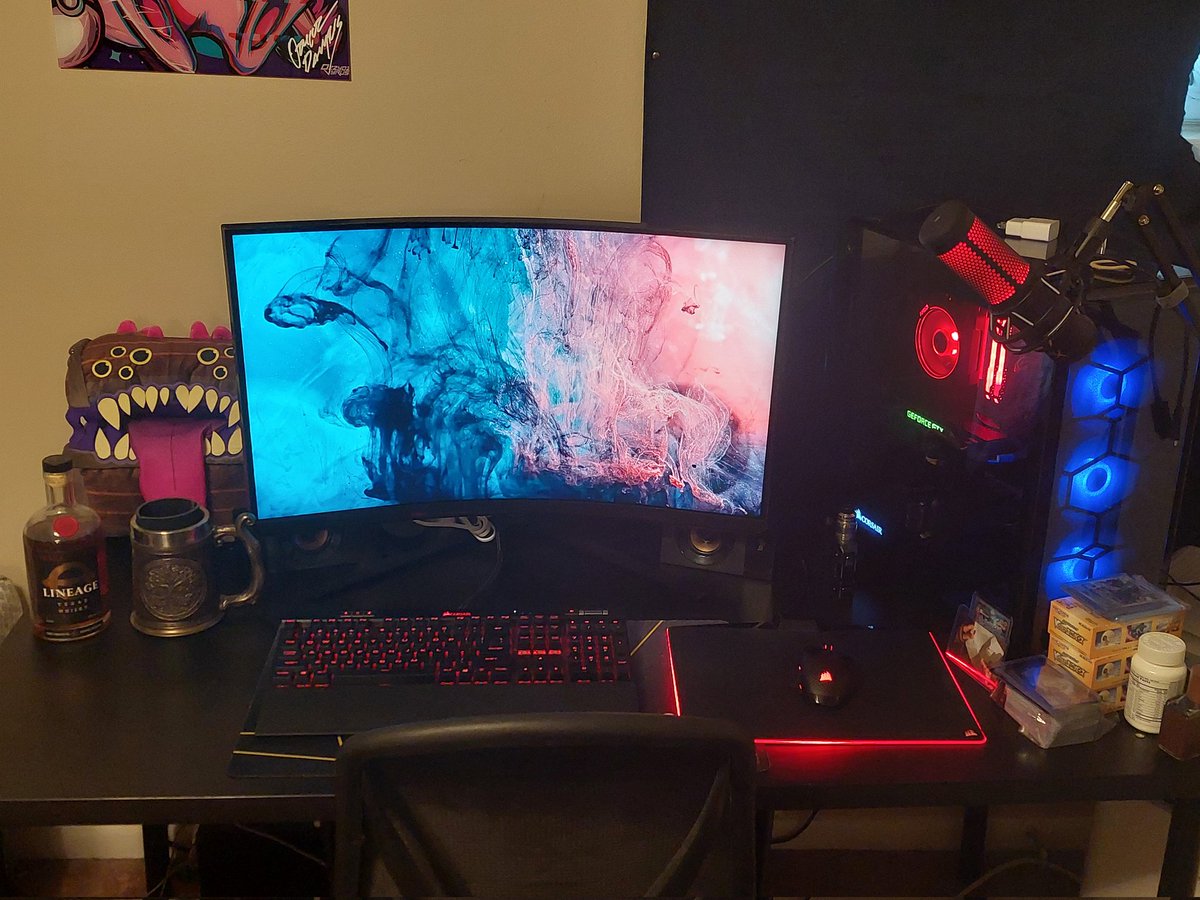 Decided to treat myself for my 10 year work anniversary! Been wanting a curved monitor for a while now. Thanks to <a href="/Shiba_Inu_ATX/">A_Shiba_Inu_ATX Reprint</a> for helping me pick one. Dude is the go to for a lot of things including tech!!