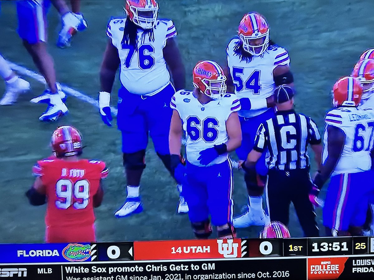 TCCelticsFB's tweet photo. It’s great seeing a Celtic #66 Jake Slaughter (C/O 21) start for the University of Florida at center tonight! GO JAKE!☘️🏈🐊 #CelticNation @TCHSCeltics @JakeSlaughter5 https://t.co/jlWtECwcdh