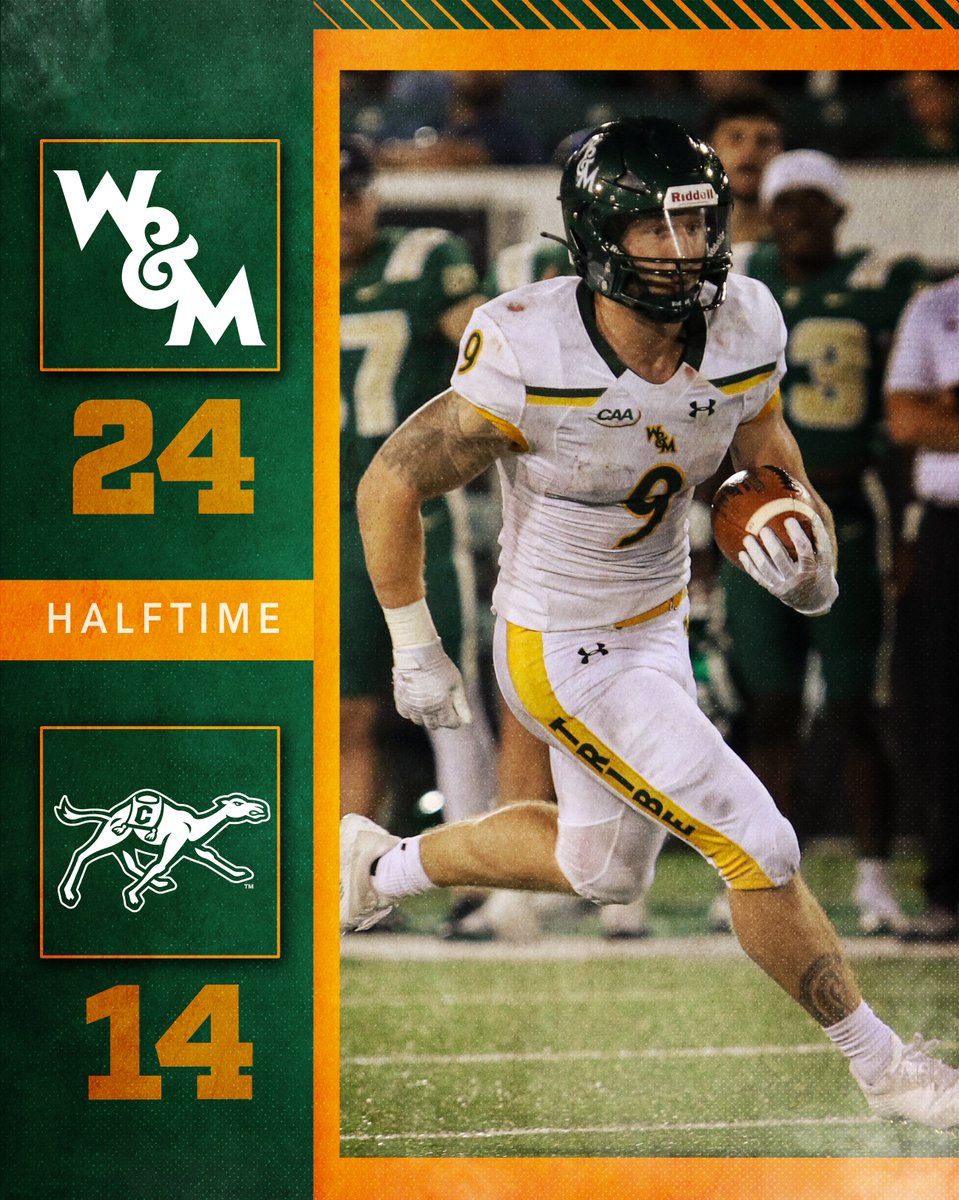 W&M 24, CU 14 | Halftime #GoTribe | #CAAFB