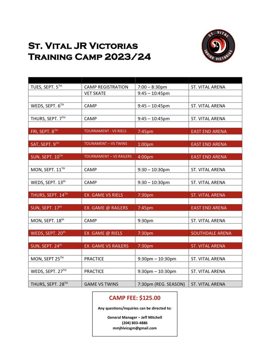Registration 🚨

Tuesday, Sept. 5th
St. Vital Arena

#govicsgo #gotime