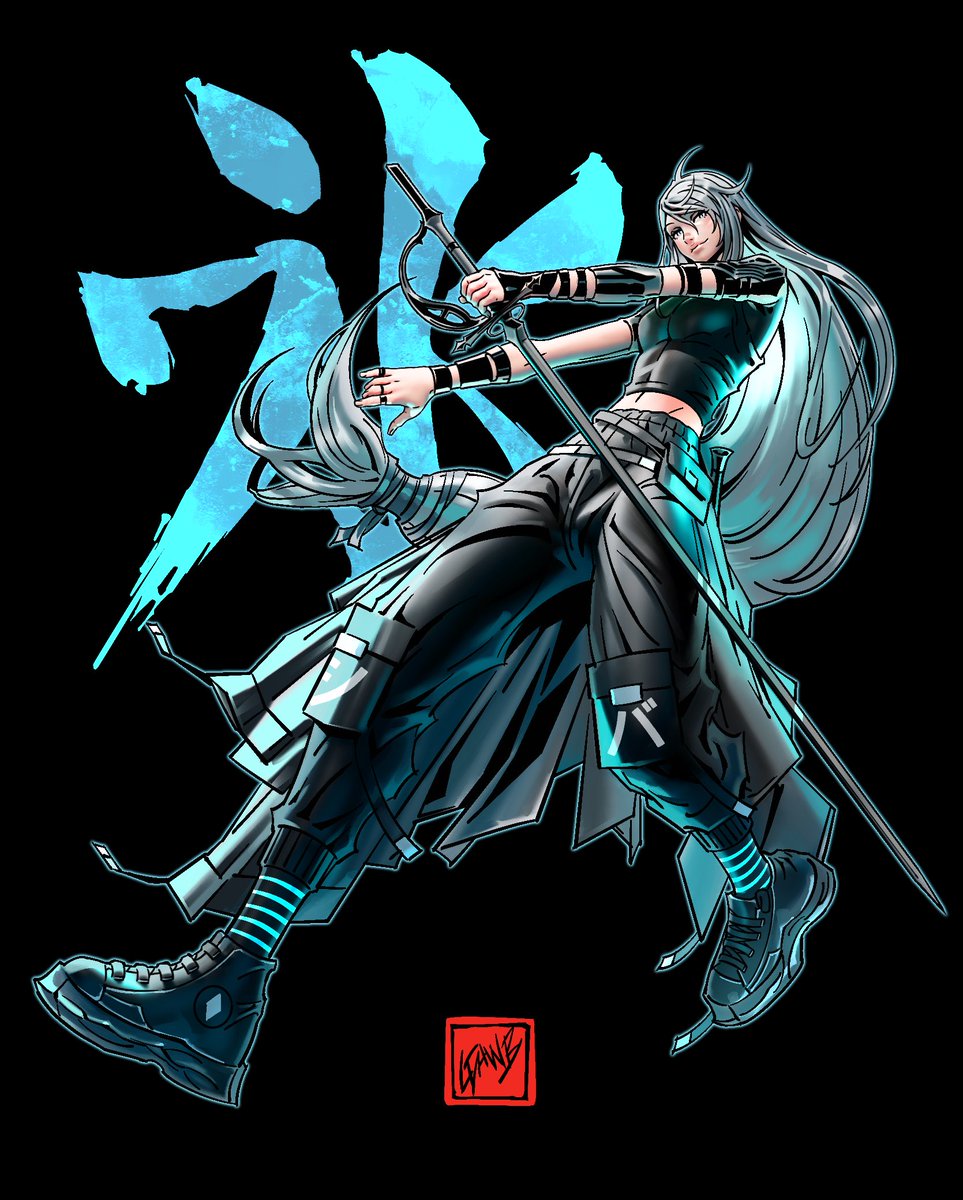 Jill Warrick ❄️ a fun commission for <a href="/bluewaterlily7/">bluewatersapphire final fantasy xvi brain rot</a> ✍🏾
#FinalFantasyxvi  #FF16  #Art