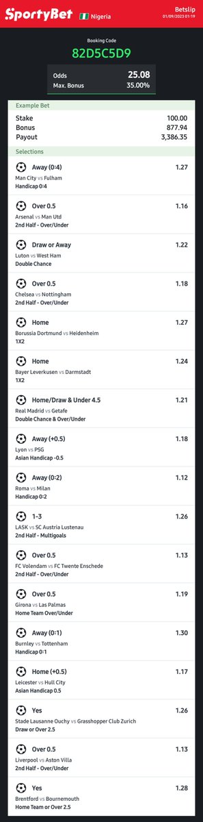 BettingTipsMan's tweet photo. 25 odds • 82D5C5D9 https://t.co/6KdqpNmTZp