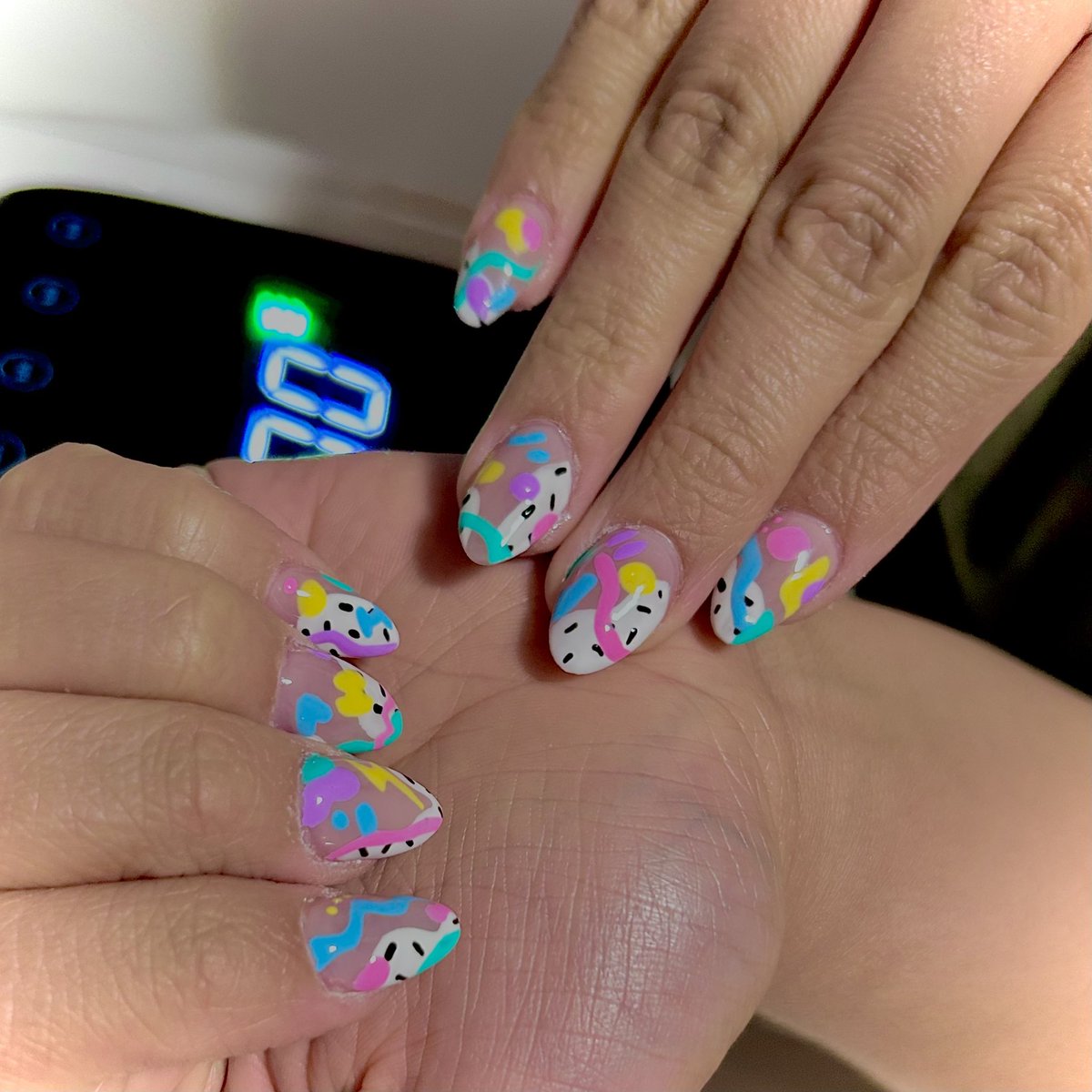spicytunababy's tweet photo. just dropping my best nail art, 

if u were cool u would make me ur nail artist 😌✨ https://t.co/cFZfP5cBlv