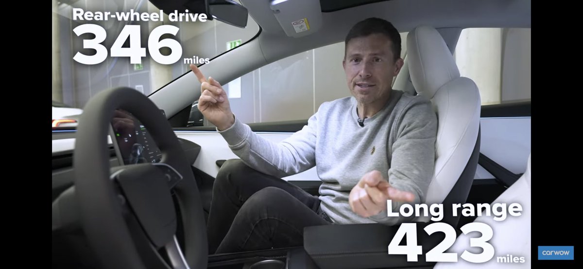 hi_im_dav1d's tweet photo. Mileage for RWD and Long Range variants. A pretty big bump from the previous Model 3 design! $TSLA #ProjectHighland https://t.co/Cqm1CxOvnh