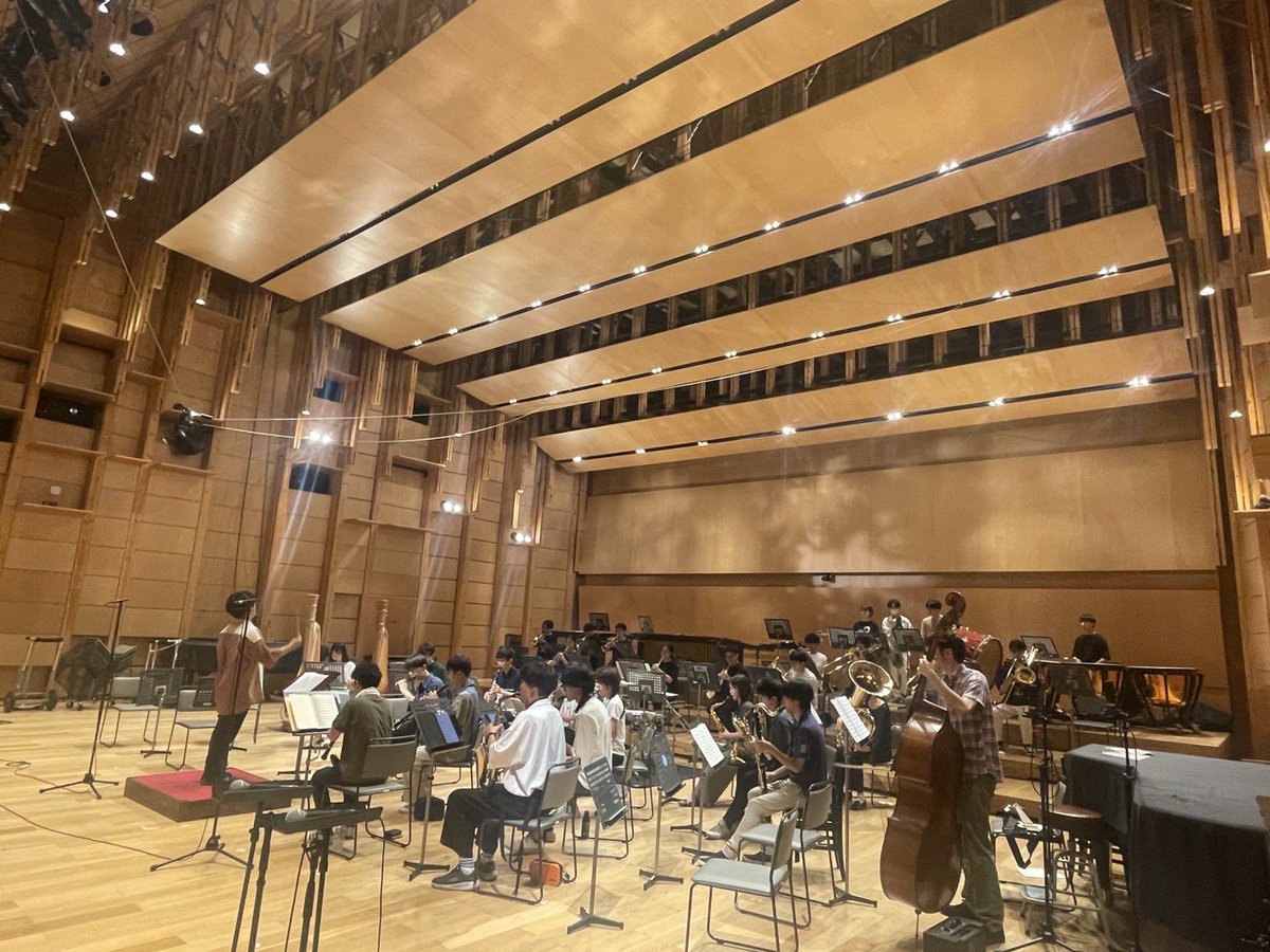 senkougai's tweet photo. 第5回専攻外吹奏楽演奏会、いよいよ本番当日となりました！
音楽学部校舎奥の6ホールにて、10:55開場、11:10開演です。

暑いのでお体にお気をつけてお越しください☀️ https://t.co/rvVWBNl4DF