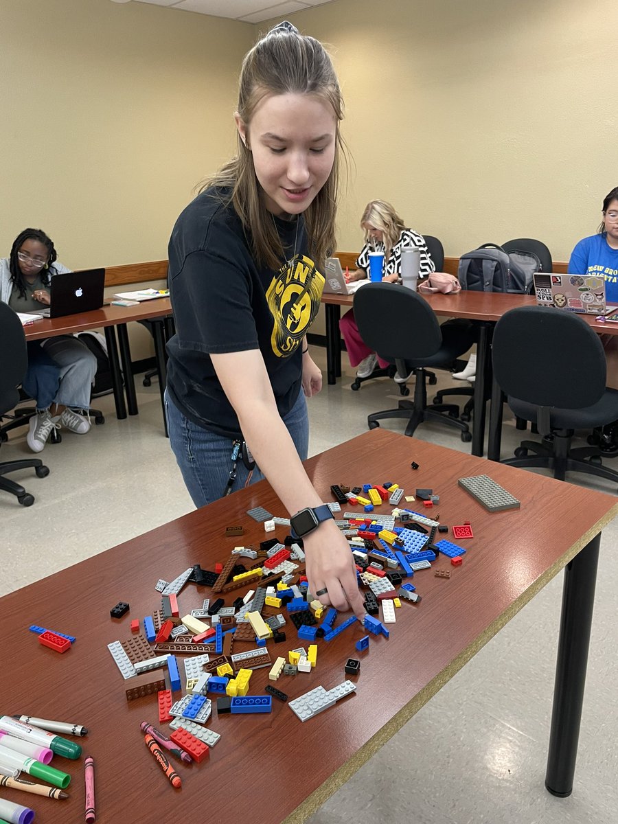dezhill's tweet image. Lego day in the #producing class, Part 1. (One of my favorite classes to teach, ever.)