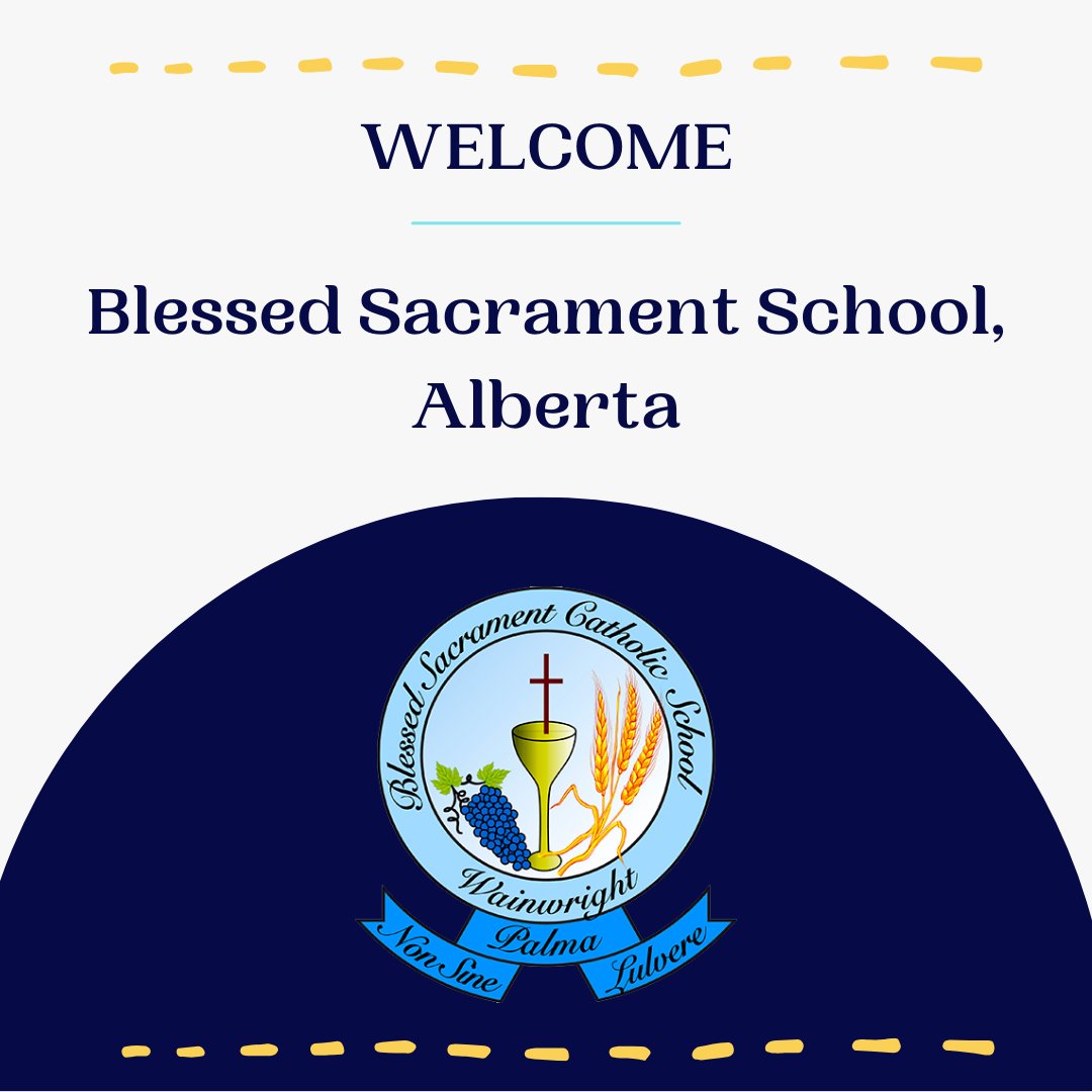 👋 <a href="/BSS_Thunder/">Blessed Sacrament</a> of <a href="/ecacs16/">East Central Catholic Schools</a> in #Alberta 🇨🇦 to our family of partner schools. SiS non-profit org. delivering #HSE &amp; #mentalhealthandwellness programs to high school students.   #safetyinschools #safetyintheworkplace #mentalhealthcourse #school2023