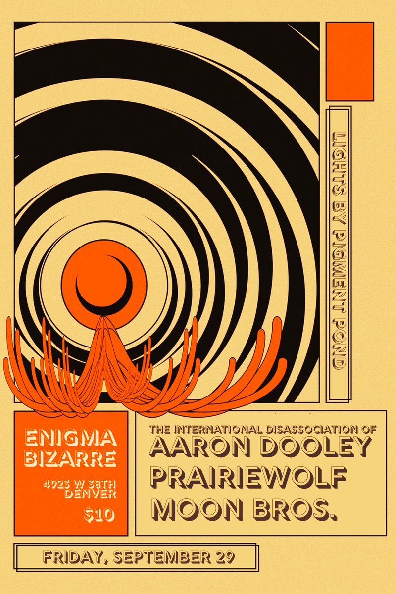 Aye_Doolz's tweet photo. Kicking it off in Denver with #Prairiewolf and #MoonBros on 9/29. My mans #PigmentPond will be providing heavy visuals... https://t.co/kWCaxaHBlT