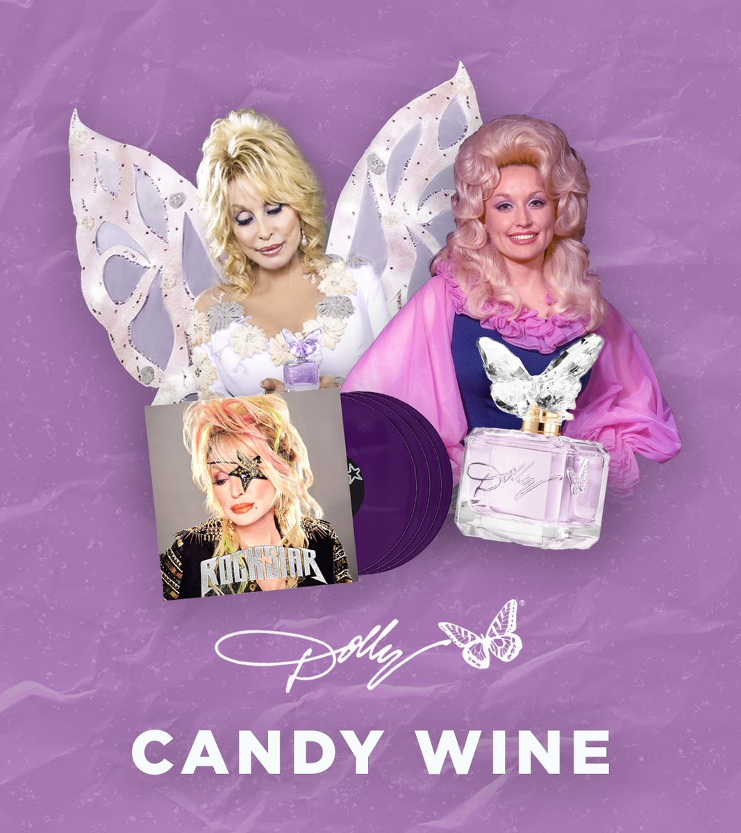 DollyParton's tweet photo. This next board is sweet like ‘Candy Wine’! 💜🍇🦄 https://t.co/nCEwFFj3be #Dollycore https://t.co/LxMsojlvQP