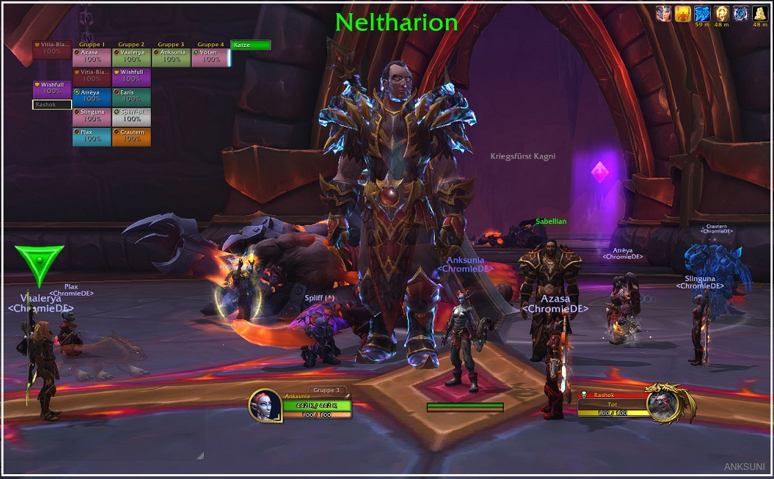 Anksuni's tweet photo. Ordentlich fun mit den verrückten Chromienauten im Raid gehabt @chromiede #aberrus #worldofwarcraft 🩵 https://t.co/30DdUw5bWu