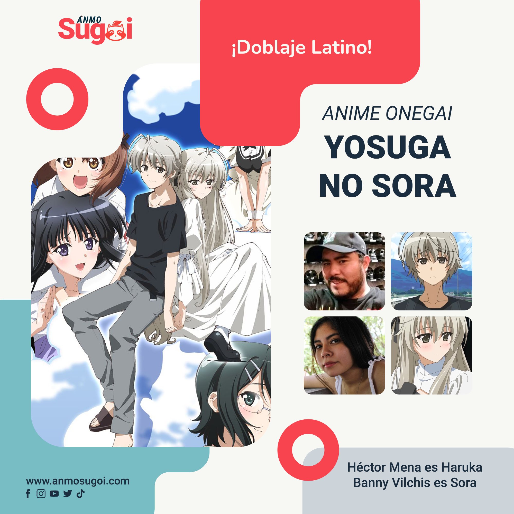 El doblaje de Yosuga no Sora por fin llega a Anime Onegai