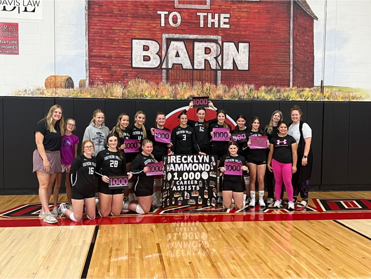 SVEagles's tweet photo. Junior Brecklyn Hammond has reached a career milestone of 1000 assists. She has been a varsity setter since her freshman year and has been a crucial part of building a culture of success at Southern Valley.  Congratulations to Brecklyn on her accomplishment. https://t.co/t8o0UHaesN
