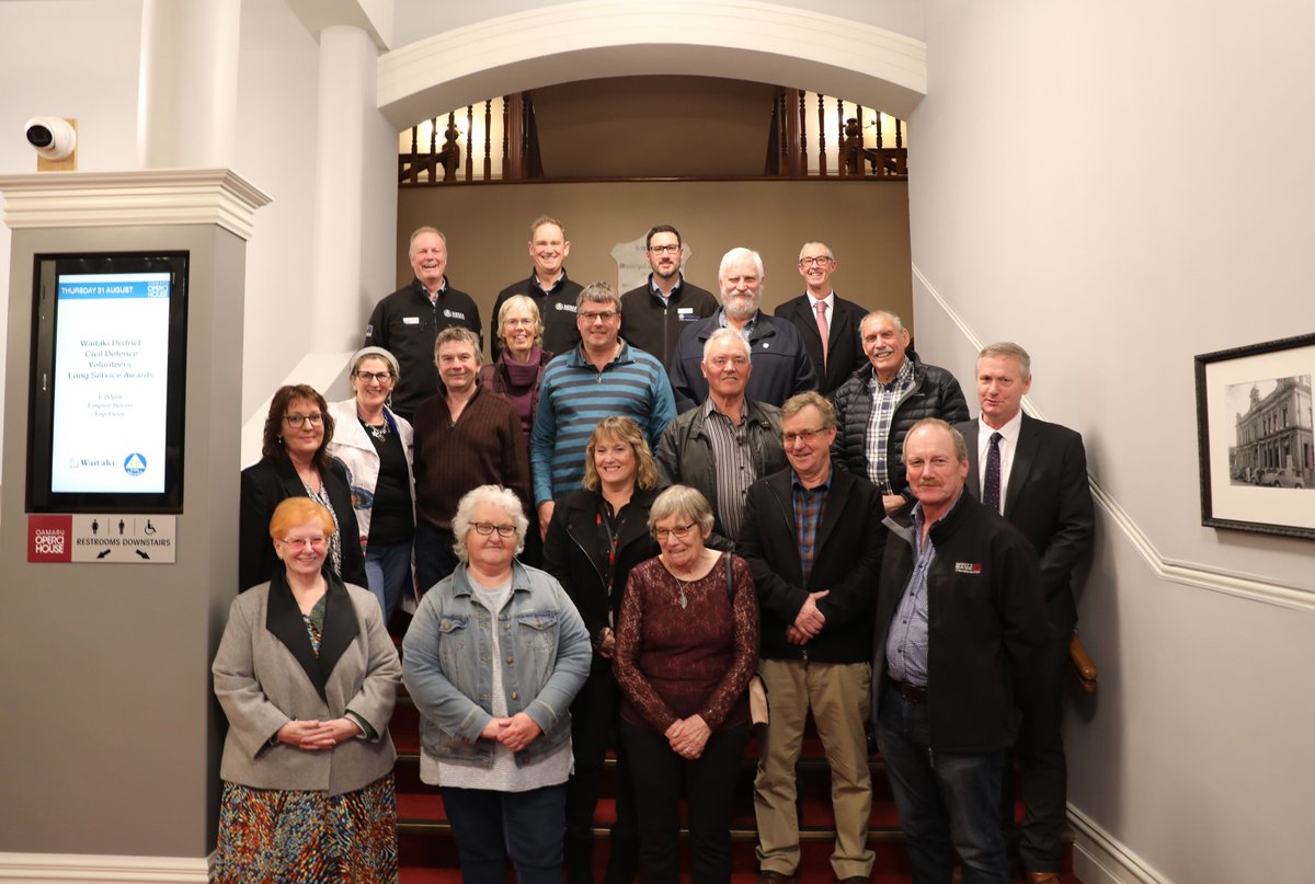 Last evening, a number of Waitaki District Civil Defence volunteers were recognised at a ceremony at the Oamaru Opera House. They were acknowledge for their commitment to their community and presented with a medal and certificate. Read more here: facebook.com/OtagoCDEM