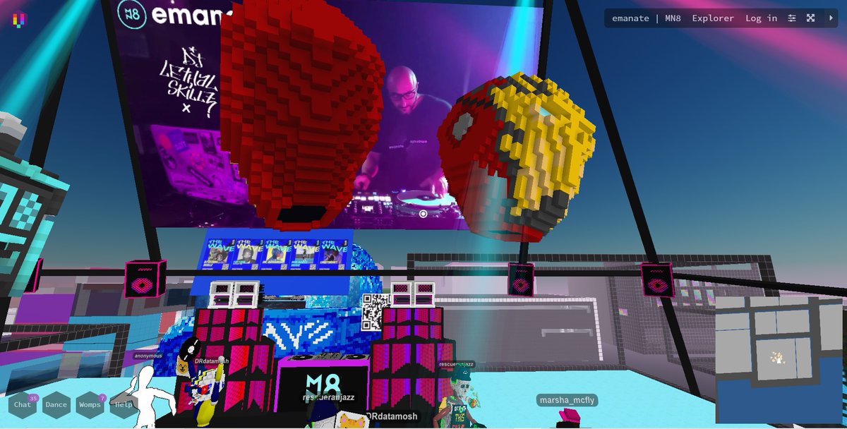 Im rockin it right about now!

ΞMANATE @EmanateOfficial Our end of Summer Bash is Live in the @cryptovoxels metaverse! 🎶 Click \below to join on mobile or desktop for free: voxels.com/play?coords=N@…

@djlethalskillz
@DRdatamosh
@AltBraKz