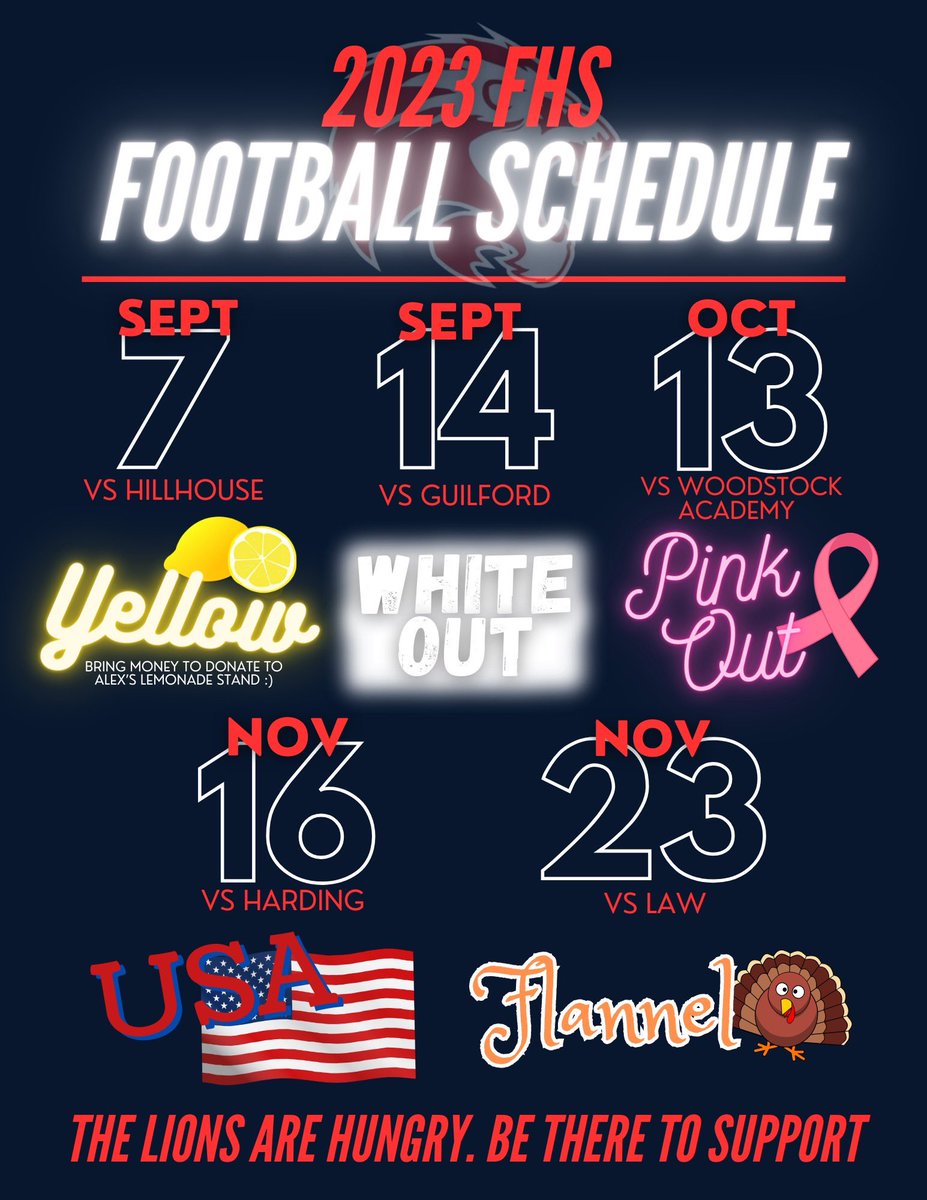 ManeStMirror's tweet image. Save the date! 💛🍋 in one week #Foran will be hosting our lemonade stand for childhood cancer at the football game.wear yellow or gold to school and the game and bring any donation! Donations collected during CT and the game 💛🍋🍋💛