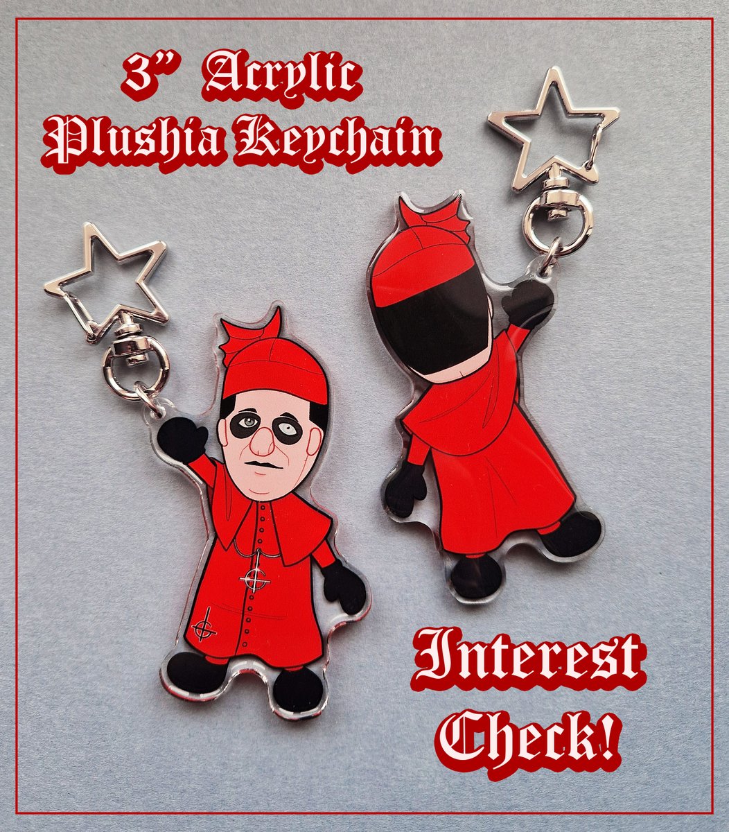 🐀 INTEREST CHECK 🐀 i've turned plushia into a little keychain buddy and would love to get an idea of people's interest!! please fill in the form below to let me know if you're interested in buying one! 🖤 forms.gle/MX9crhA7spEAHL… [rts appreciated!!] #thebandghost #ghostband