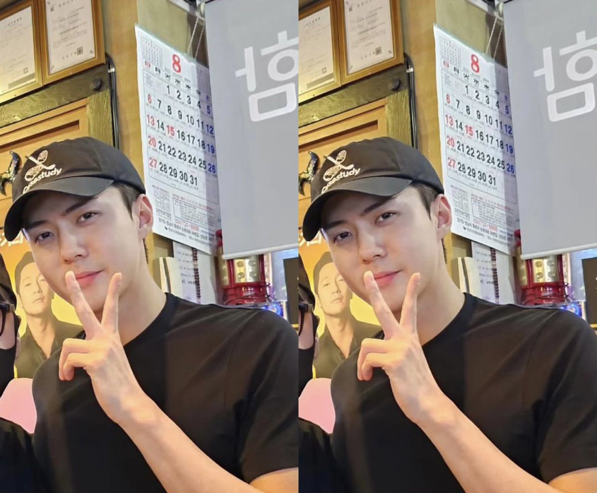 xunhuas's tweet photo. New photo update of Sehun from when he visited 영번지, a seafood restaurant in Yeoksam-dong, Gangnam once again after a while‼️📸✌🏻 https://t.co/THImdhb7Ed