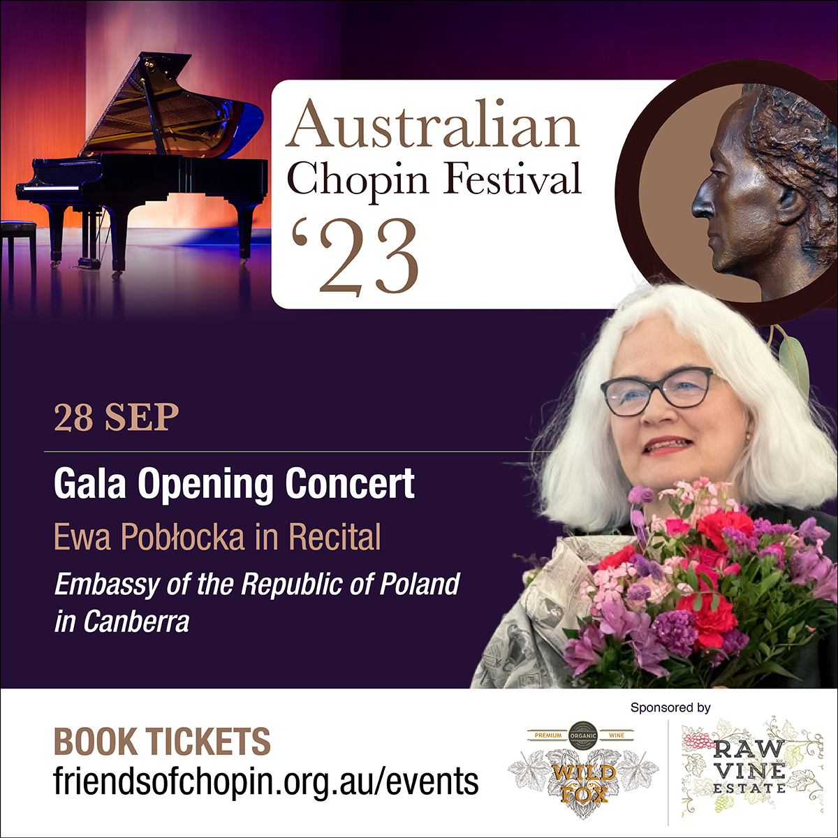 FriendsofChopin's tweet photo. Hear Chopin as you’ve never heard him played before, by one of the world’s great Chopinists, Ewa Pobłocka, in the salon of the Embassy of the Republic of Poland, a true cultural experience – Chopin from the heart of Poland.
Gala Opening - Sep 28
BOOK NOW:  https://t.co/wzej6cBPSi https://t.co/jg81HXdPTT