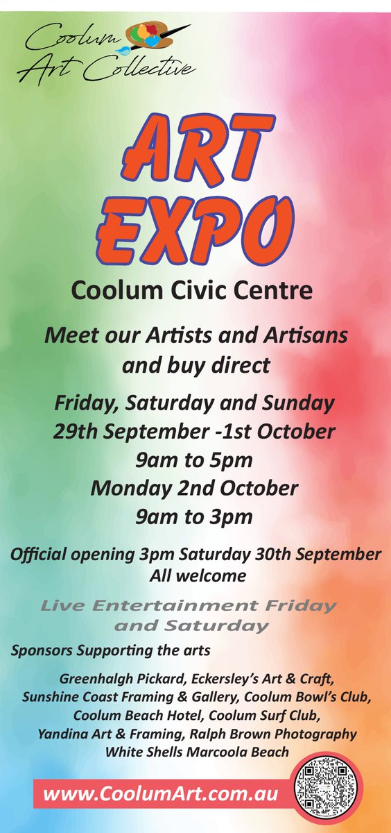 CjLucus's tweet photo. Coolum Art Collectives Spring Exhibition is coming up 29th Sept to 2nd Oct..... https://t.co/iHpe3dMq65