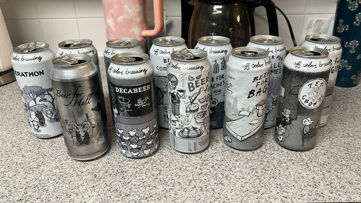 Beer tasting tonight with <a href="/OffcolorBrewing/">Off Color Brewing</a> first twelve of the 24 mixed pack!