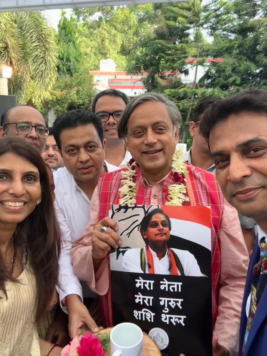 Ayeshap19's tweet photo. An August ⁦⁦@ShashiTharoor⁩

⁦⁦@ProfCongHaryana⁩ congratulated Dr Tharoor ⁦@SalmanSoz⁩ for their induction in CWC.

On the eve of 31.08.2023, there was a gathering of AIPC professionals from across India. AIPC celebrates 6 years of its existence. https://t.co/cfzBcFQgEk