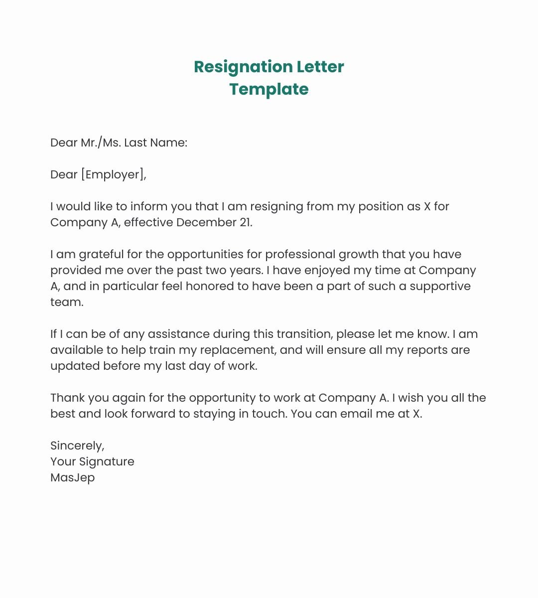 jeffrazi's tweet image. Resignation Letter Template.

Ni checklist dia:
-Date bila berhenti.
-Cakap la benda positif (walau hakikatnya takda).
-Info pasal handover kerja dekat orang baru.
-In future boleh contact dekat mana.

Kalau malas nak buat surat macam ni, hantar macam surat kedua tu je. senang.