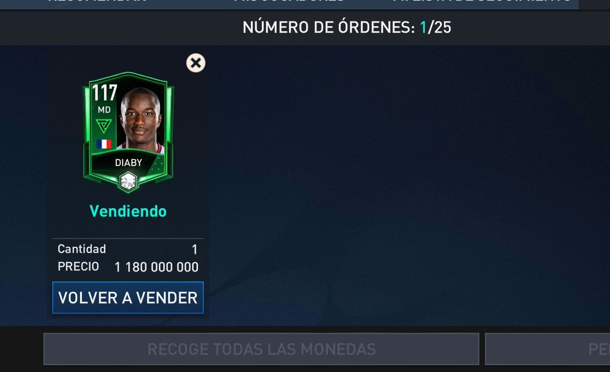 Danielwarrior7's tweet photo. @ianchii_22 @tutiofifa @JoseAlep1 @ALANDROID23 Yo lo puse entre los primeros 50 dos oras  después de que saliera el evento i aún no se vende https://t.co/JqaW8x9933