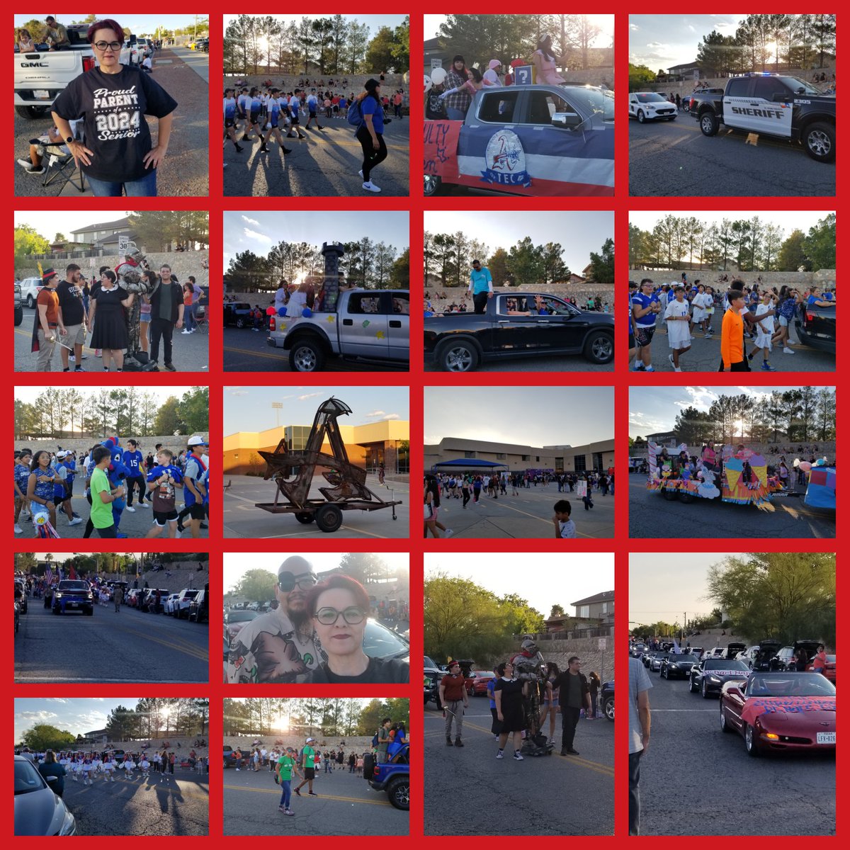 Bittersweet night...Lacy's last official homecoming parade! I even got to see some of my past students. It makes my heart happy!   I also spotted our new sweet principal @JDrugan_K8,  our amazing coaches, and awesome athletes.  #TeamSISD #TogetherEverydragonAchievesMasters