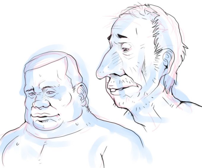 AIで自動彩色してくれるサービス(現在はPetalica Paintという名前になっています)が登場した時も結構騒ぎになりましたが、あれの場合元はあくまで自分の絵なのでまだ単純なテクノロジーすげぇ!という感じの騒ぎ方だったかと思います。
ふと思い出してエロいおじさんの練習絵を塗ってもらいました。 