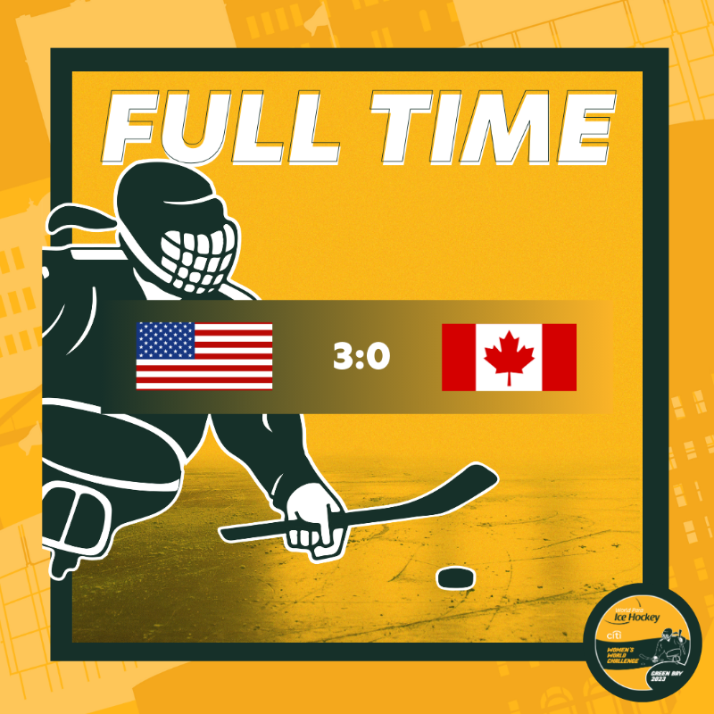 paraicehockey's tweet photo. 📊 FINAL SCORE 🏒

🇺🇸 @USAHockey 3 : 0 @CSHWT 🇨🇦

#ParaIceHockey | #WomensWorldChallenge23 | @Citi | @ParaSport