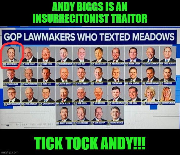 MarysBoutique's tweet photo. @RepAndyBiggsAZ Insurrectionist TRAITOR!! #TraitorAndy https://t.co/DKwlBgVres