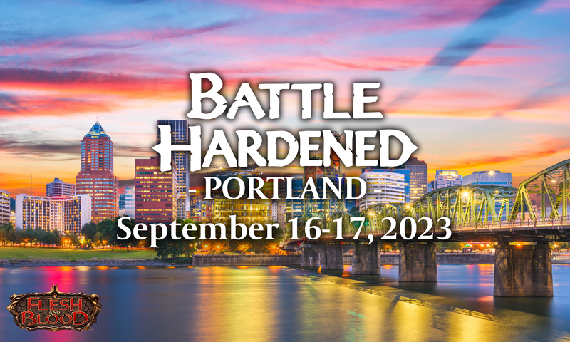 fabtcg's tweet photo. Breathe in that fresh Portland air, because it's time for a Team Blitz Battle Hardened in two weeks!
https://t.co/alTCFr9mRo https://t.co/0vQC4c4ZP6