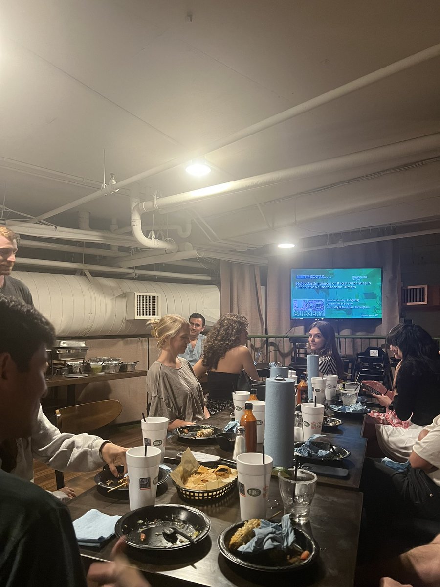 2nd Tinsley Harrison Research Society meeting of the year in the books at Social Taco! Awesome presentations from <a href="/brendonherring/">Brendon Herring, MD PhD</a> &amp; <a href="/MegHayslip/">Meg Hayslip</a>!