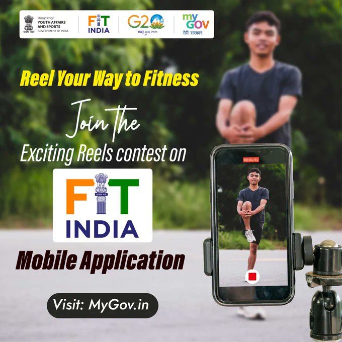 MyGovHindi's tweet image. #FitIndia मोबाइल ऐप रील प्रतियोगिता में भाग लें और देशवासियों को अपनी वीडियो के माध्यम से फिटनेस के प्रति प्रोत्साहित करें।    

भाग लेने हेतु विजिट करें: mygov.in/task/reel-cont… 

#ReelContest 
#MyGovIndia #NewIndia