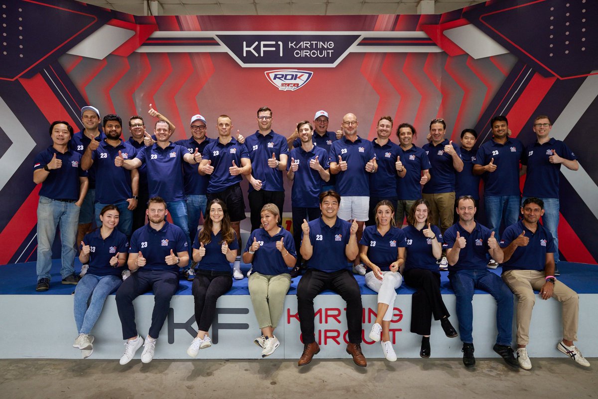 aalshipping's tweet photo. The 'AAL SINGAPORE KARTING GRAND PRIX 2023' was held 25.08. On the podium - 1st Therkel Iversen (Blue Water Shipping), 2nd Grant Bell (NMT), 3rd Malte Wendt (Deugro). Congrats to all our drivers #aalshipping #karting #Singapore #bluewatershipping #NMT #deugro #maritime #Shipping https://t.co/FTrYUvMbww