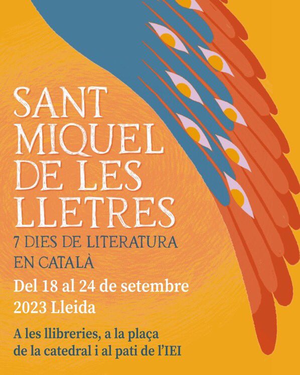 Antoni_Gelonch's tweet photo. Us vaig dir q al setembre passarien coses a la Plaça d la Catedral…i a totes les llibreries d Lleida! Arriba SANT MIQUEL DE LES LLETRES! Avui, cartell! @abacus_botigues @CasellesLleida @lairreductible1 @LaFatal_ El Genet Blau @Llibreterscat @editorscat @paerialleida @IEILleida https://t.co/7X34d6a2he