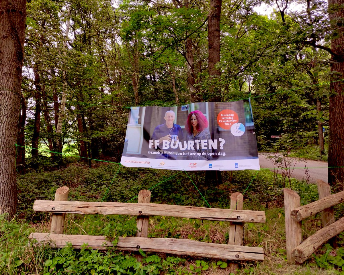 De voorbereidingen voor de #opendag zijn al in volle gang. Komt u ook ff buurten op 23 september? 
#COA #AZC #Leersum